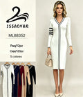Vestido de punto con botones-ML88352