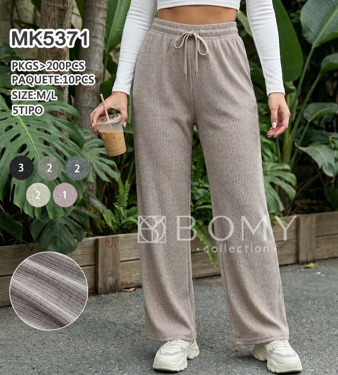 Pantalón de tela con jareta-MK5371