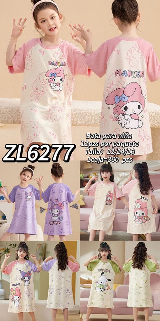Bata de dormir para niña-ZL6277