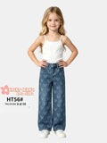 Jeans con estampado de mariposas-HT56#