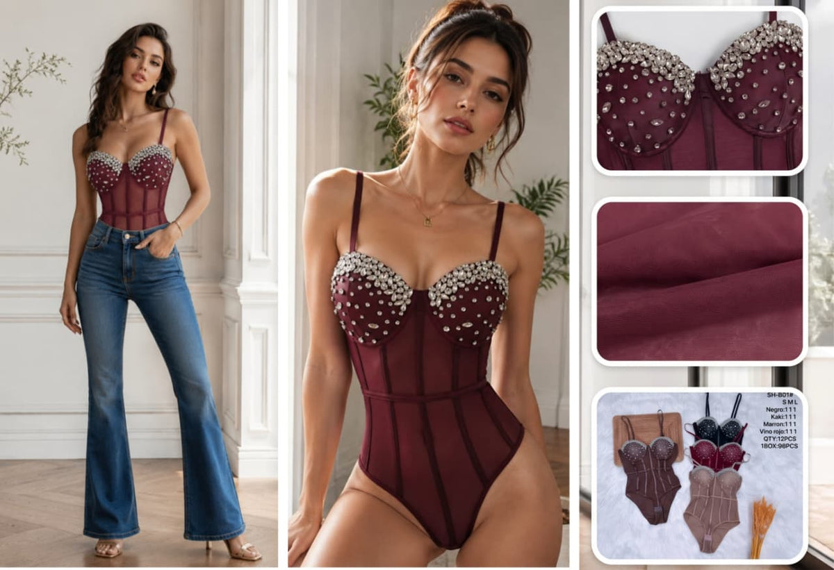 Body con pedrería-SH-B01