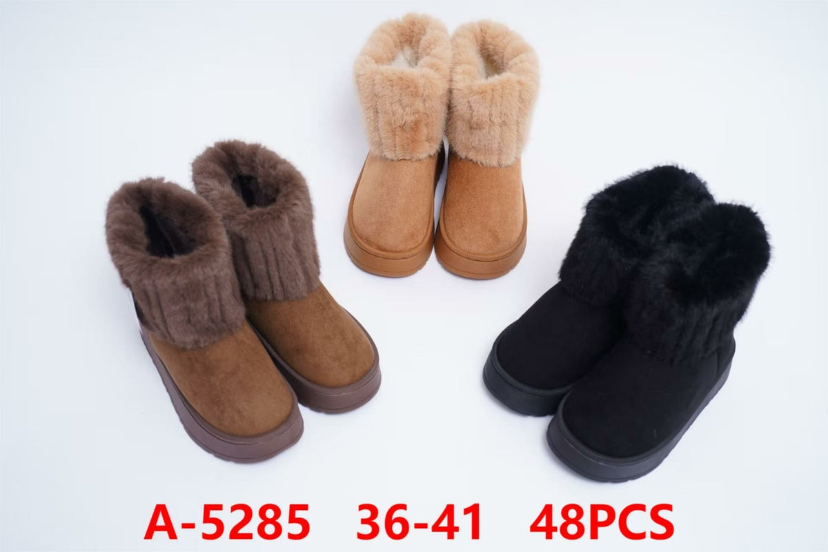 Botas de invierno con detalle peludo-A-5285