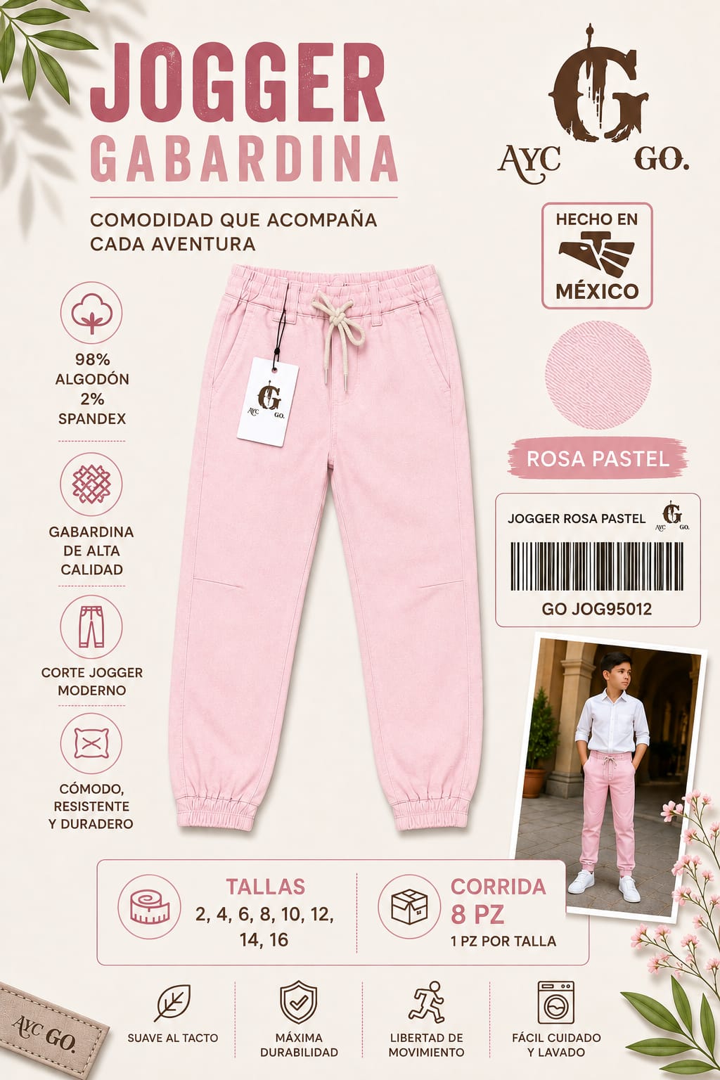 Jogger Gabardina-GO JOG95012