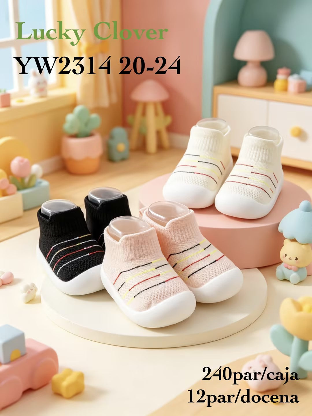 Calcetines de bebé con suela-YW2314