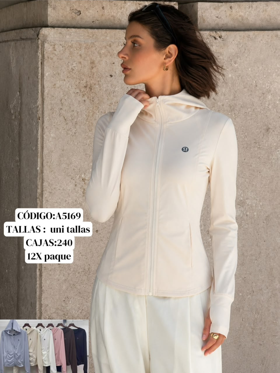 Chaqueta deportiva con capucha-A5169