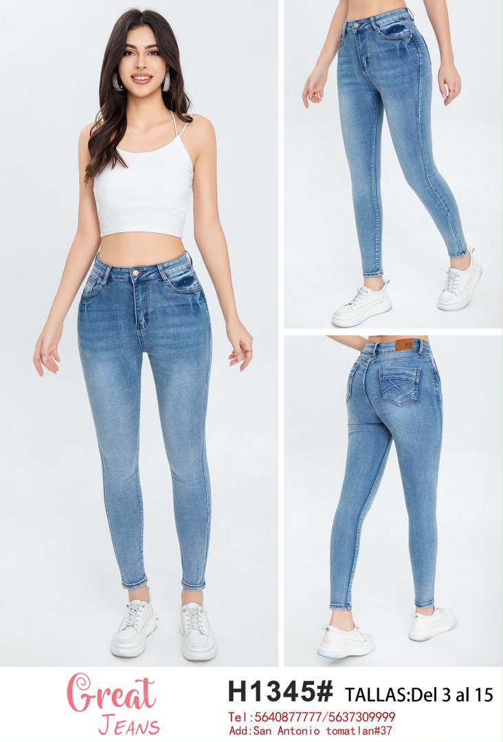 Jeans skinny-H1345#