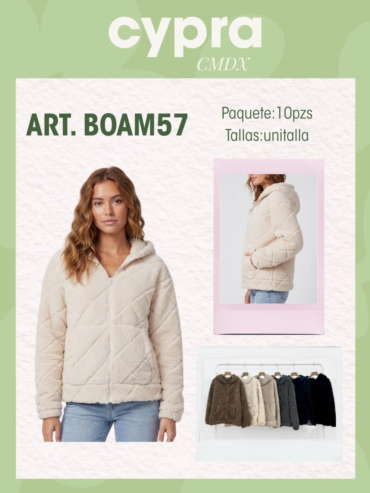 Chamarra capitonada con capucha-BOAM57