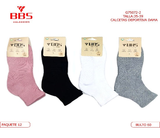 Calcetas Deportivas para Dama-G75072-2