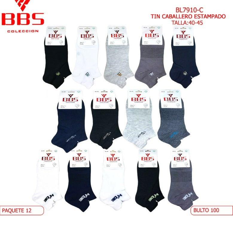 Calcetines de caballero estampados-BL7910-C