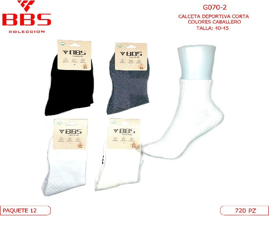 Calcetines Deportivos Cortos para Caballero-G070-2