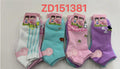 Calcetines tobilleros estampados para niña-ZD151381