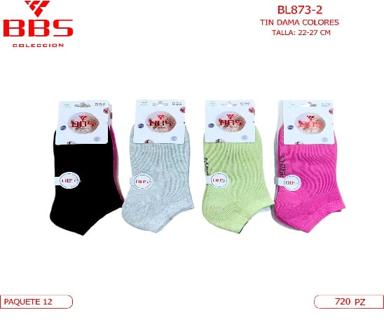 Calcetines tobilleros para dama-BL873-2