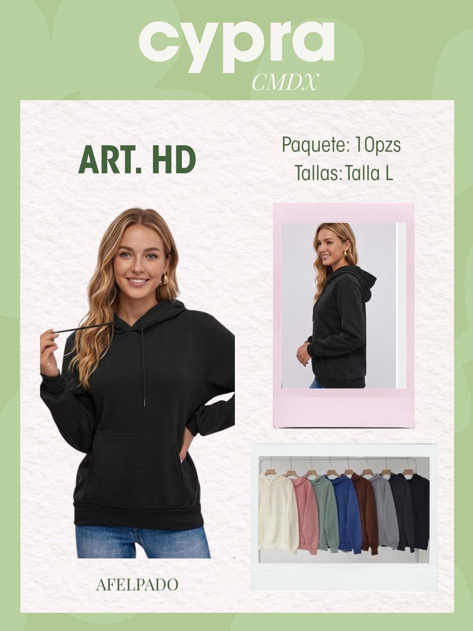 Sudadera con capucha afelpada-ART. HD