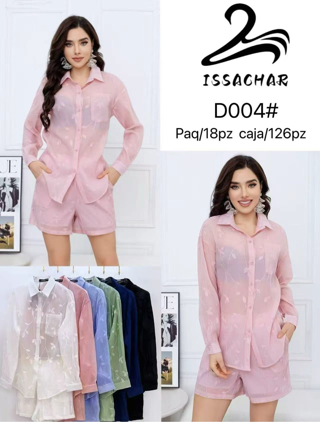 Conjunto de camisa y short-D004#