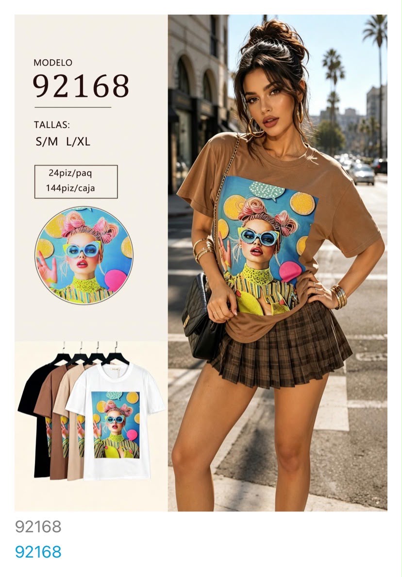 Playera con estampado gráfico-92168