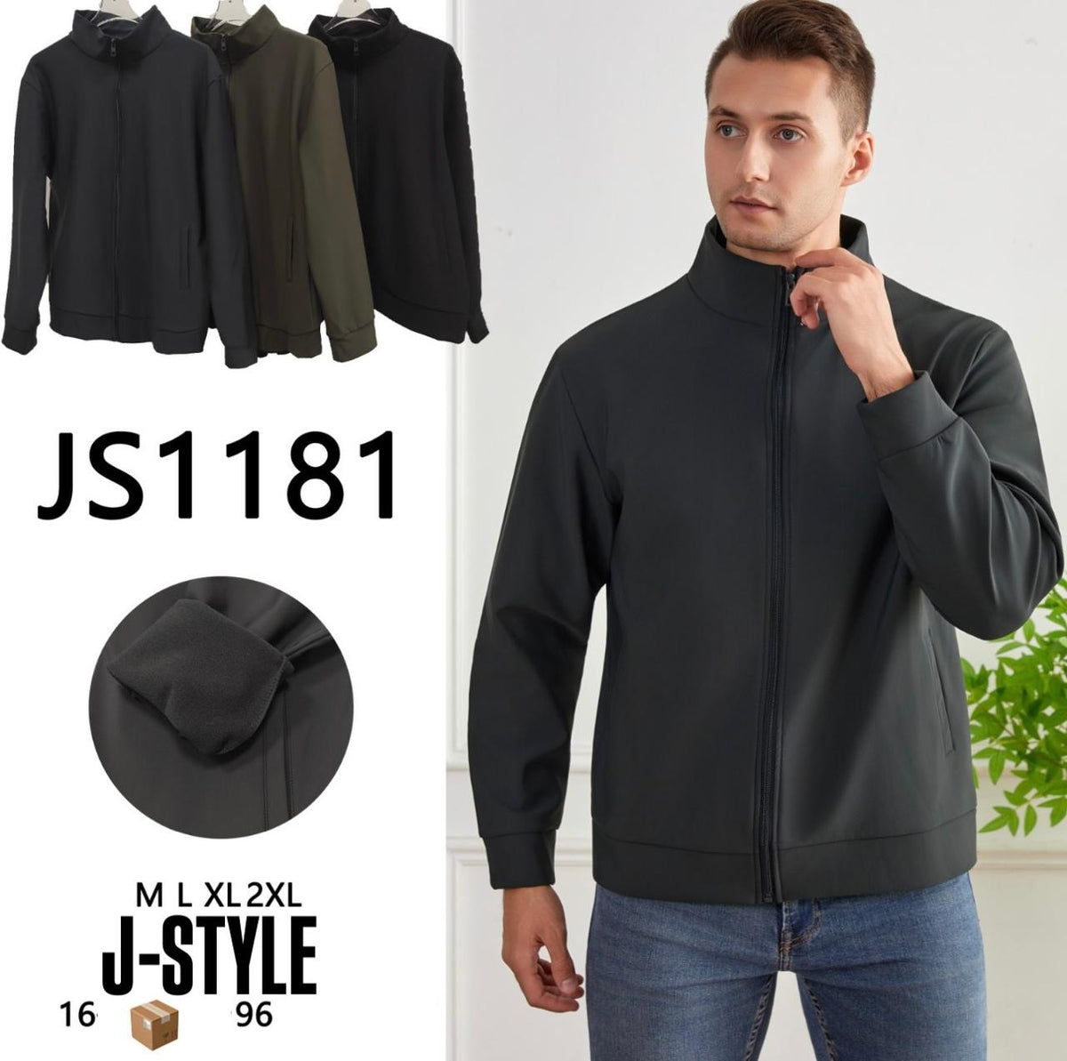 Chamarra casual para hombre-JS1181