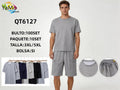 Conjunto de camiseta y shorts para hombre-QT6127