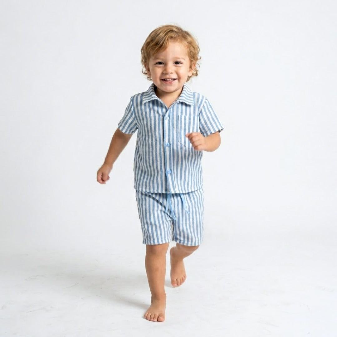 Conjunto de dos piezas para niño-CONJ-LINO-RAYAS