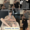 Conjunto de pijama de manga corta y shorts para hombre-ZL6209