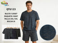 Conjunto de playera y shorts-QT6123