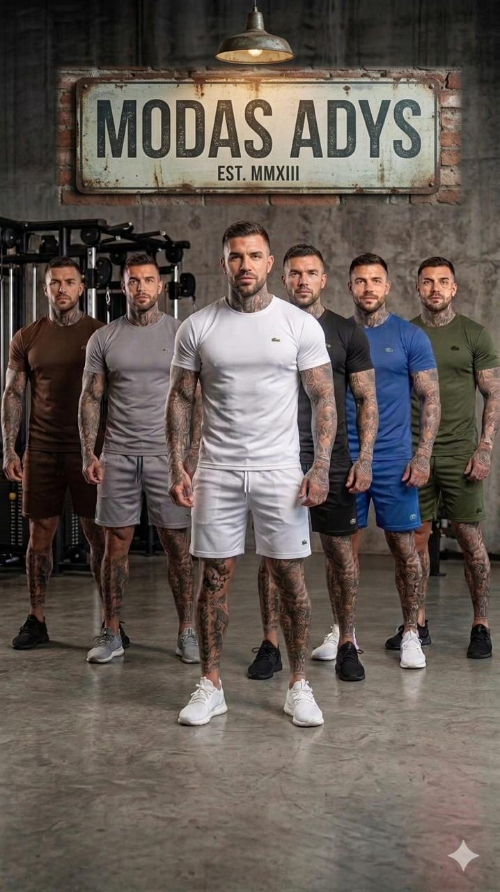Conjunto deportivo de camiseta y shorts para hombre-BENJA01