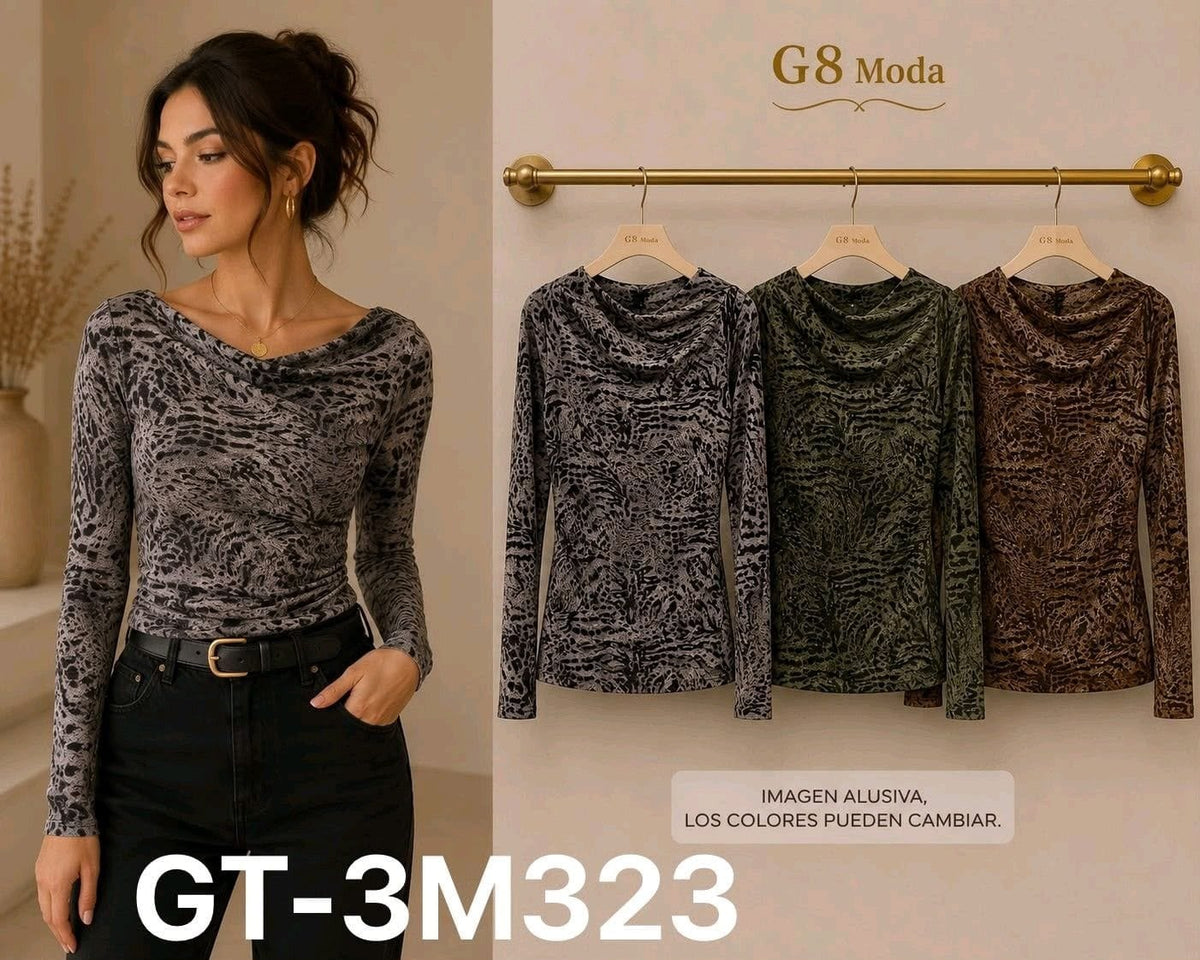 Blusa de manga larga-GT-3M323