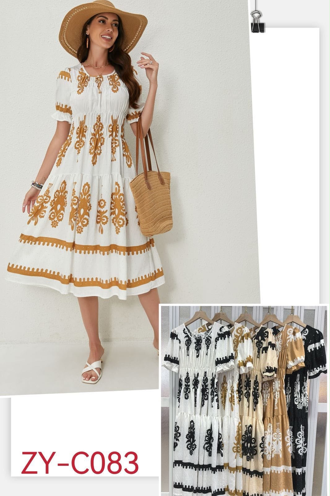 Vestido con estampado-ZY-C083