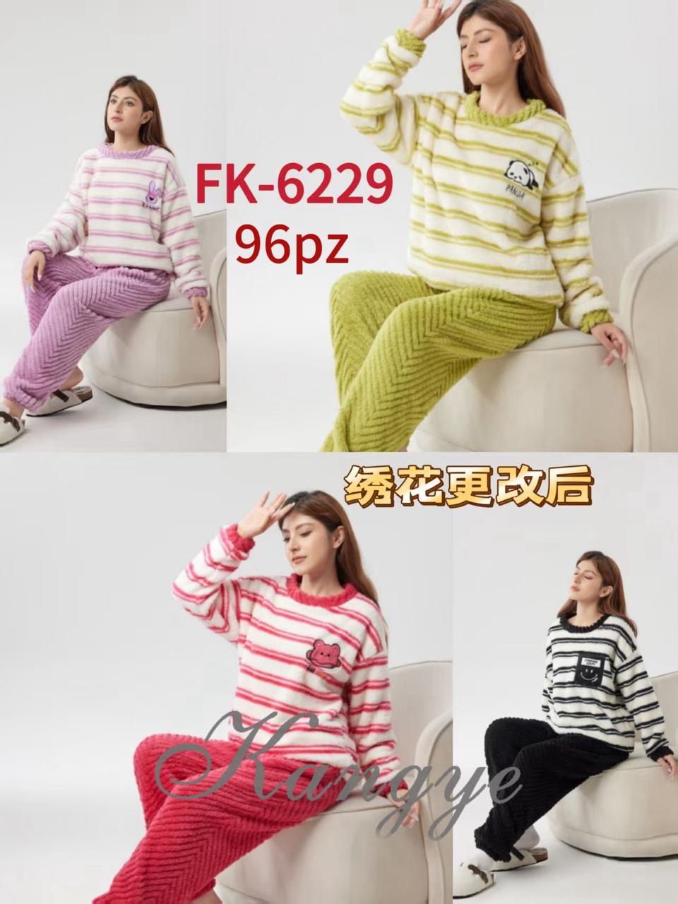 Conjunto de pijama de peluche-FK6229