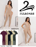Jumpsuit con cierre frontal-MI88157#