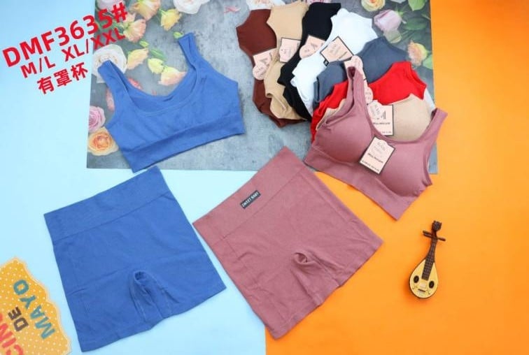 Conjunto de top y short deportivo-DMF3635