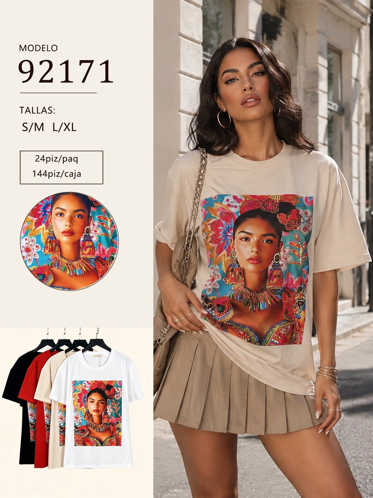 Playera con estampado gráfico-92171