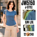 Playera de canalé-S-JW5150