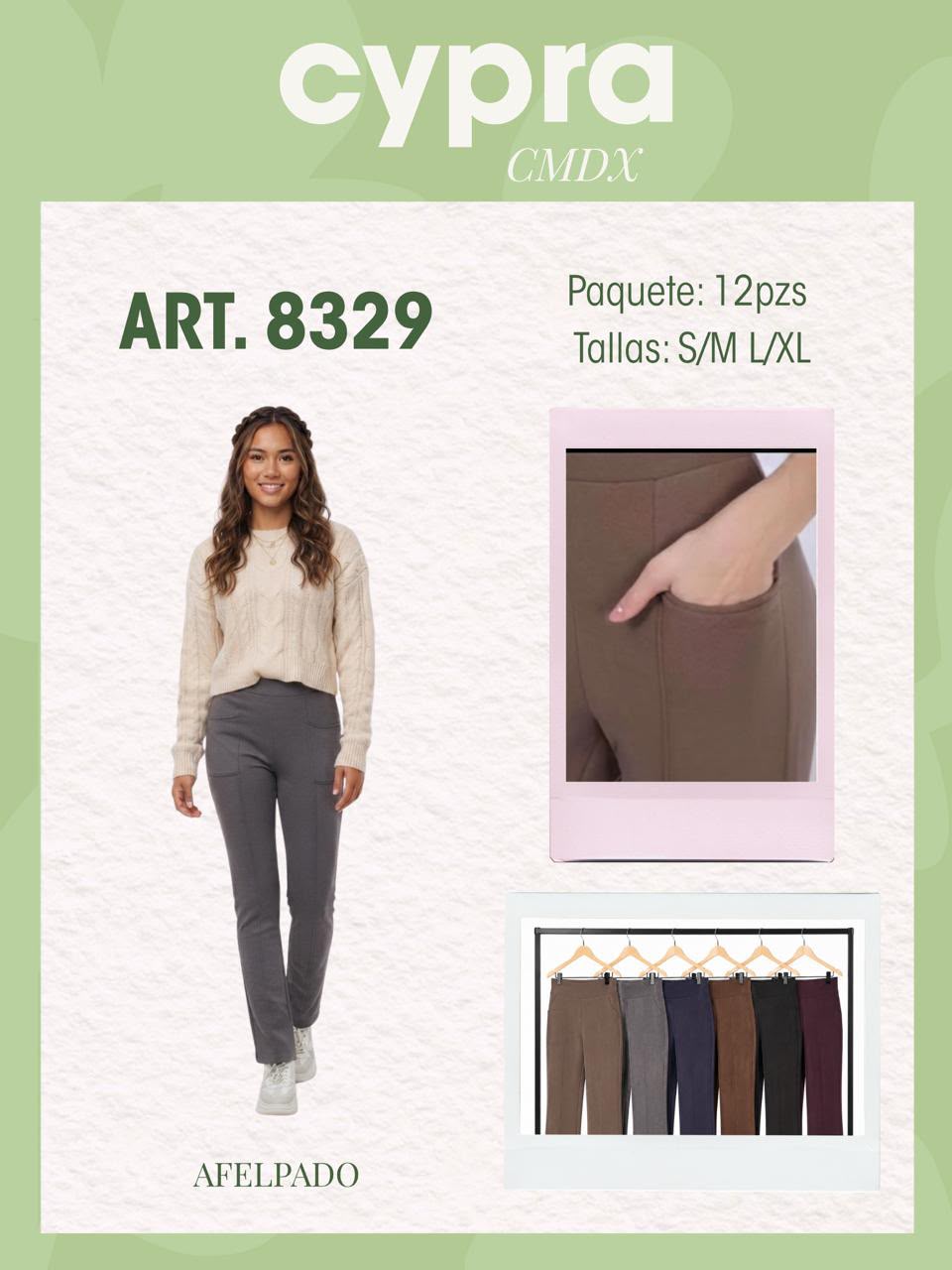 Pantalones afelpados-8329