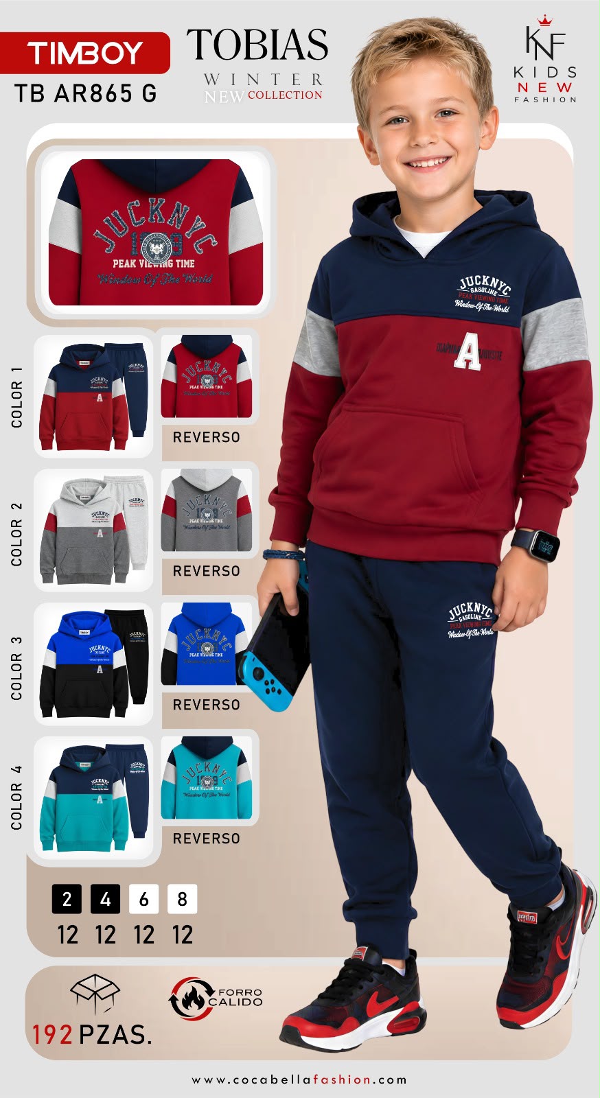 Conjunto de sudadera con capucha-TB AR865 G