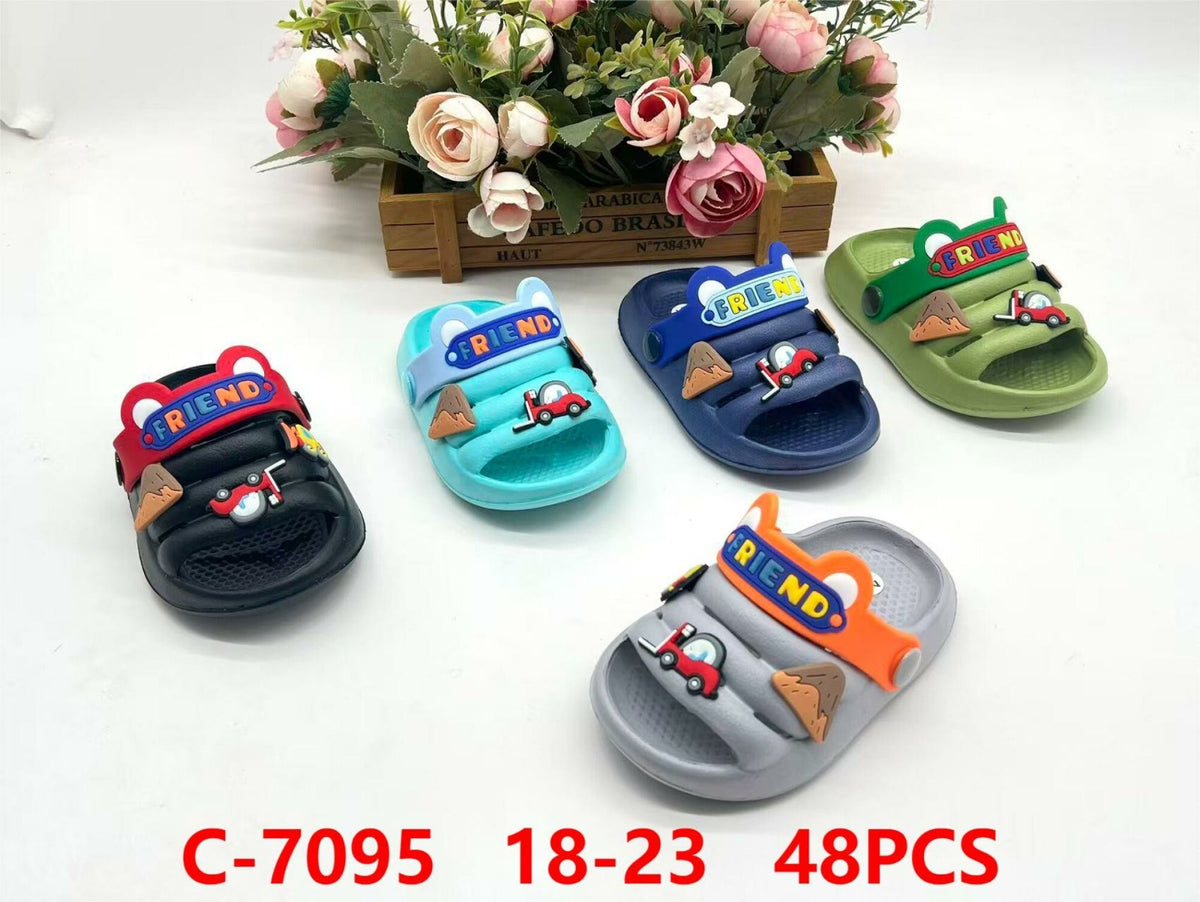 Sandalias con decoración infantil-C-7095