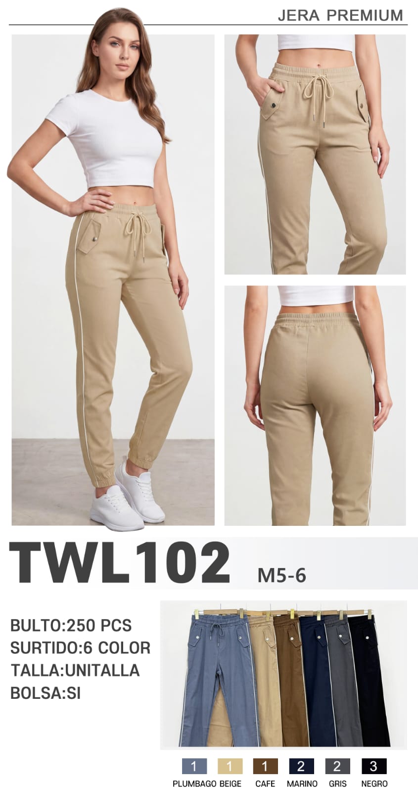 Joggers con jareta-TWL102