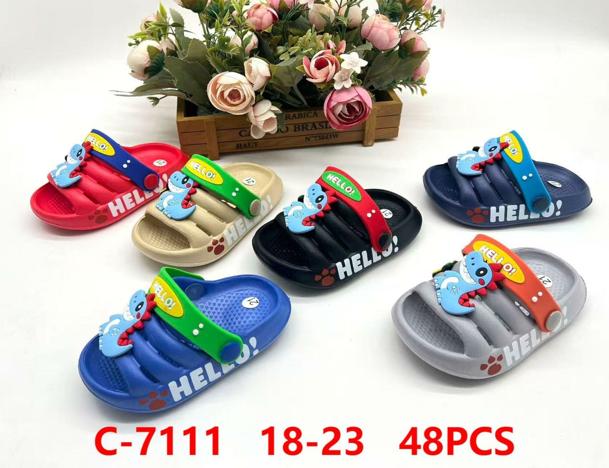 Sandalias infantiles con dinosaurio-C-7111
