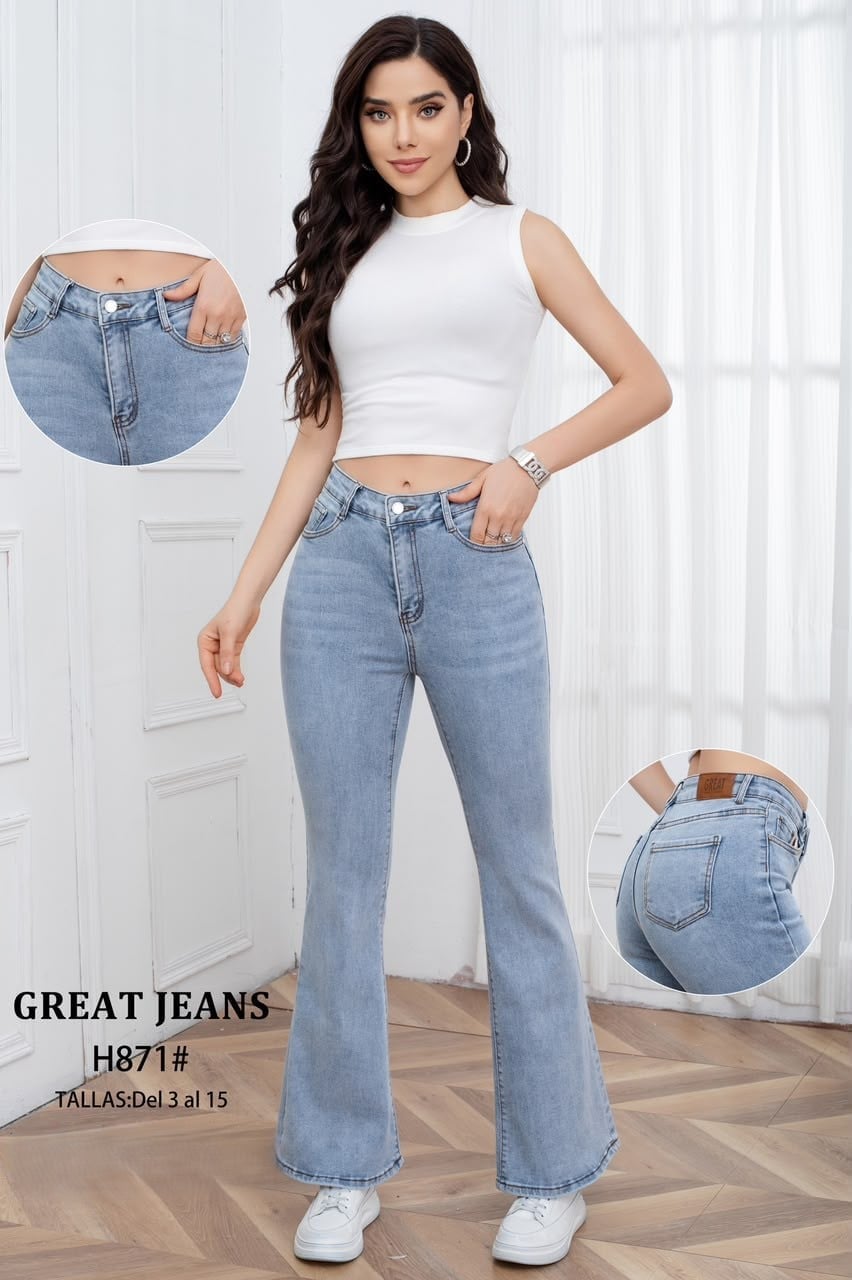 GREAT JEANS-H871#
