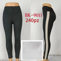 Leggings deportivos con franjas laterales-BK-9011