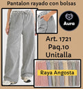 Pantalón rayado con bolsas-1721-2