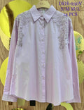 Camisa con detalle de lentejuelas-CAM-DFH-030V