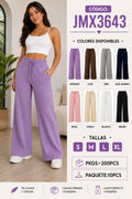 Pantalón de pierna ancha-JMX3643