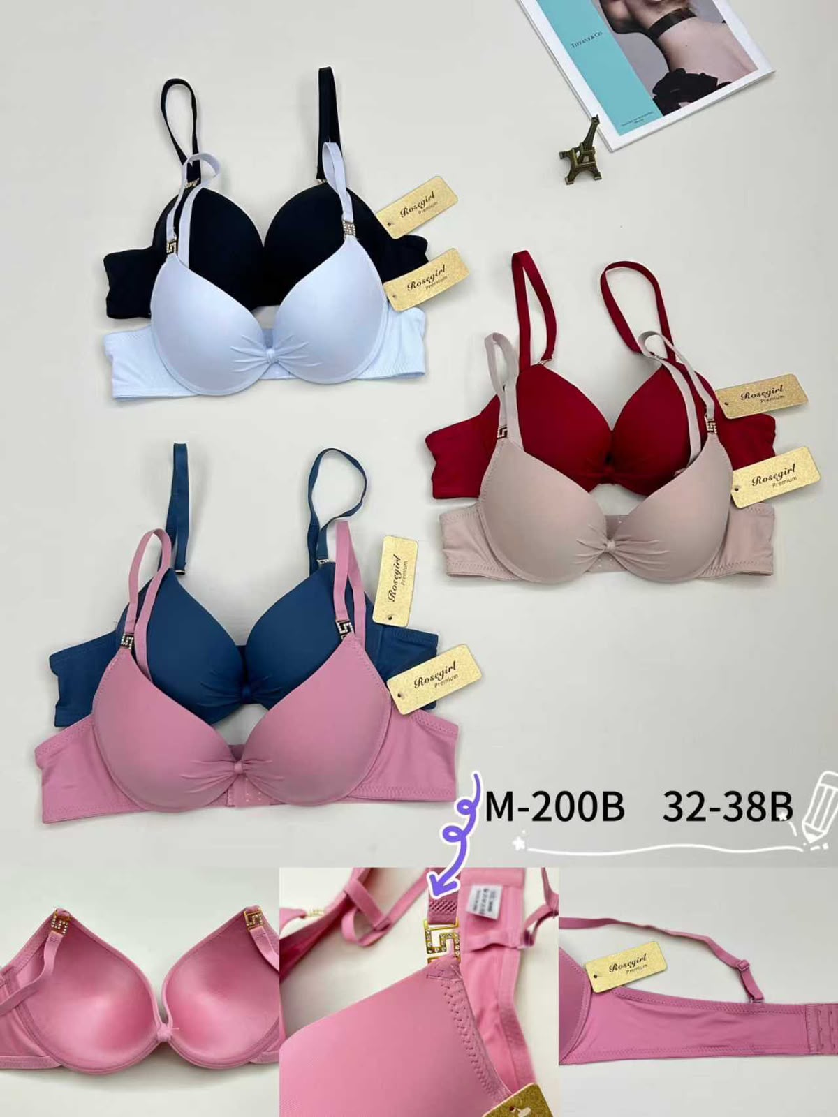 Sujetador con varilla Rosegirl-M-200B