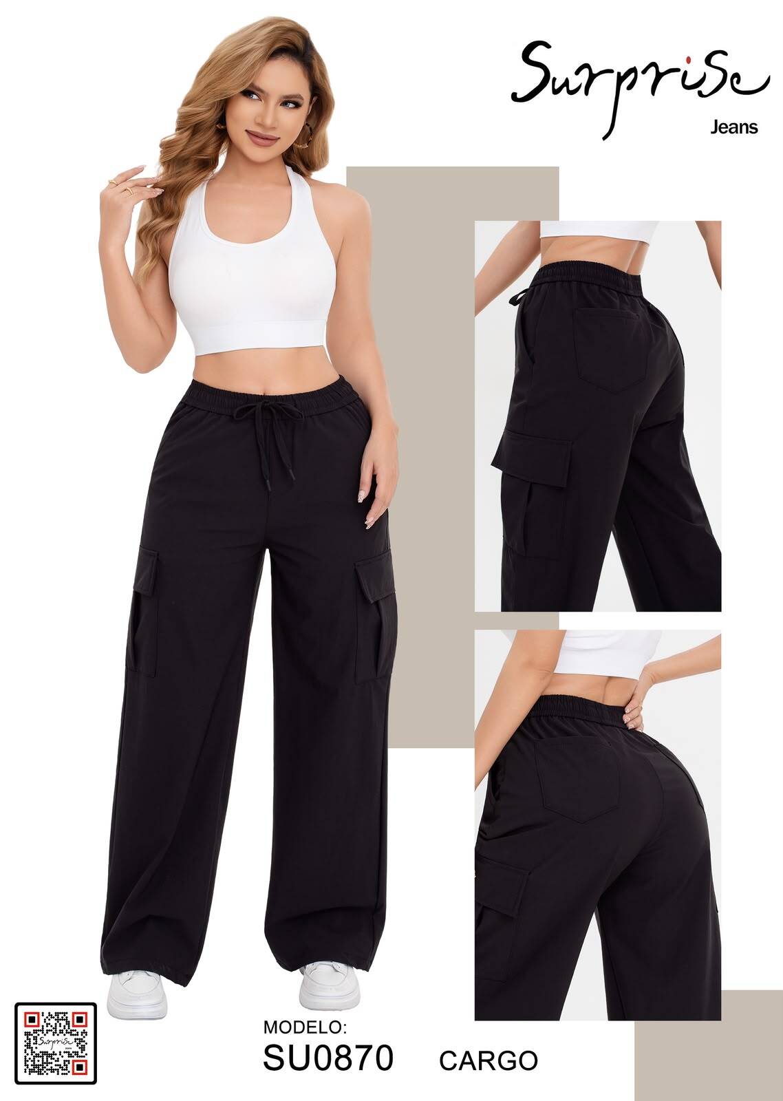 Jeans Cargo Surprise-SU0870