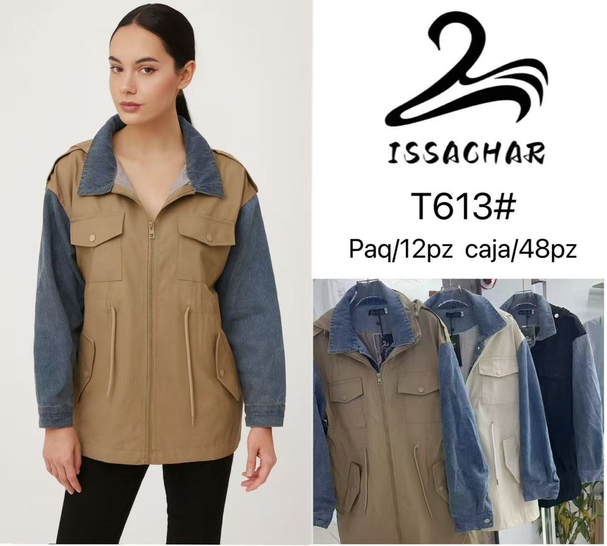 Chamarra tipo cazadora-T613#