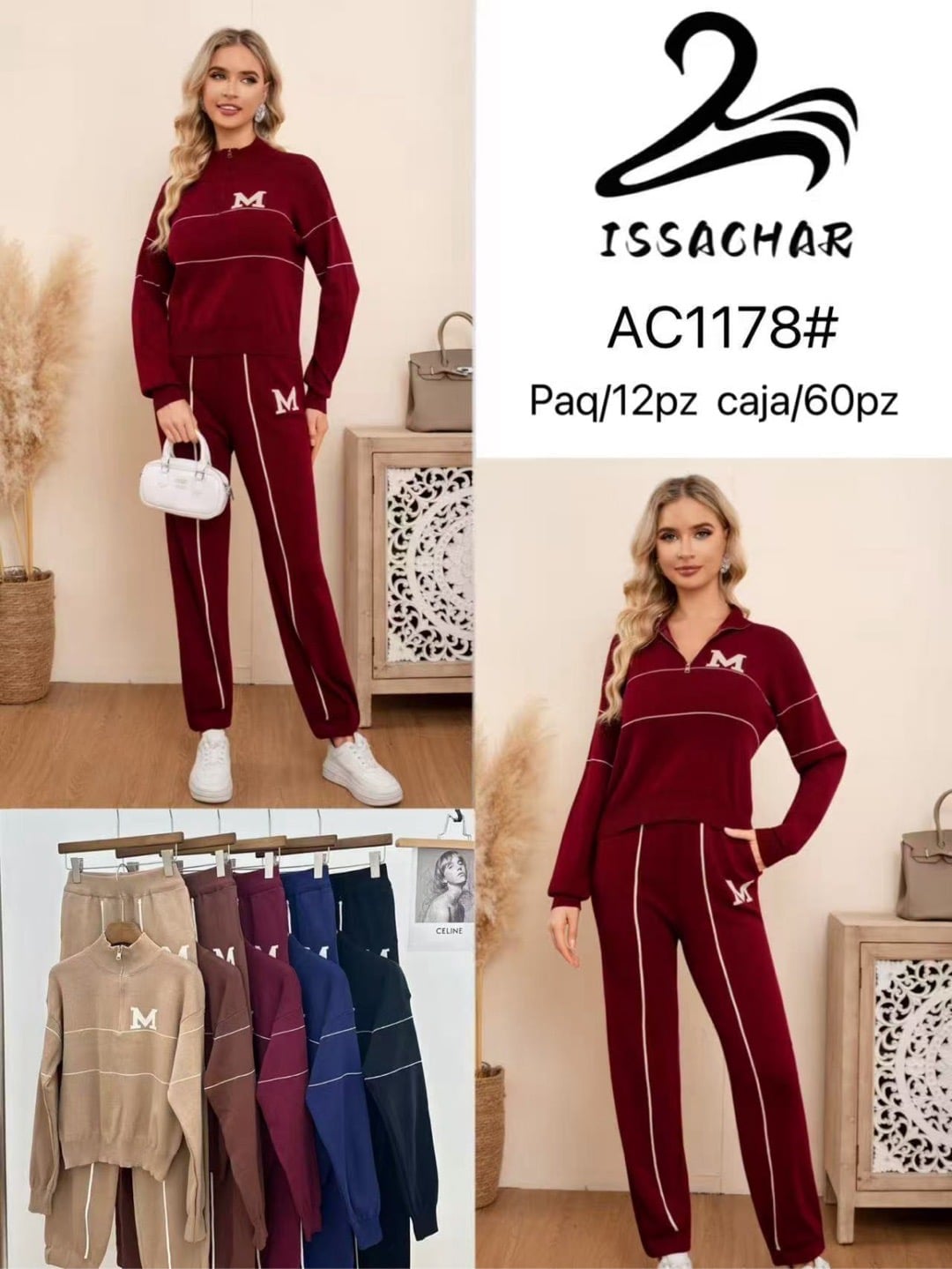 Conjunto de sudadera y pantalón-AC1178#