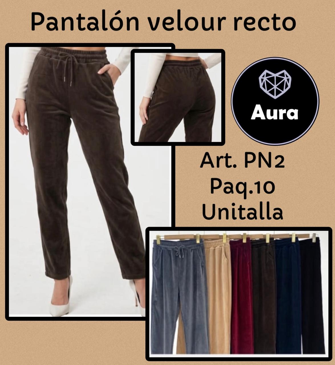 Pantalón velour recto-PN2