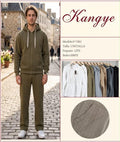 Conjunto sudadera con cremallera y pantalón-F7382