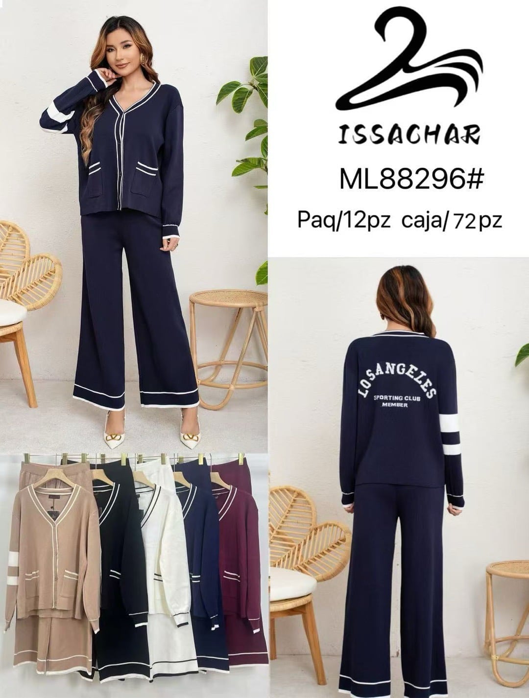 Conjunto de cárdigan y pantalón-ML88296