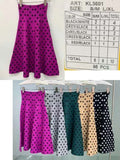 Falda con estampado de puntos-KL3601